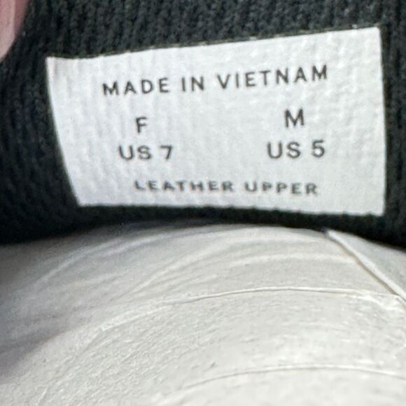 O by Everlane The Trainer Sneaker Leather Women's Shoes Black US M5/US W7 NWOB - Picture 9 of 9